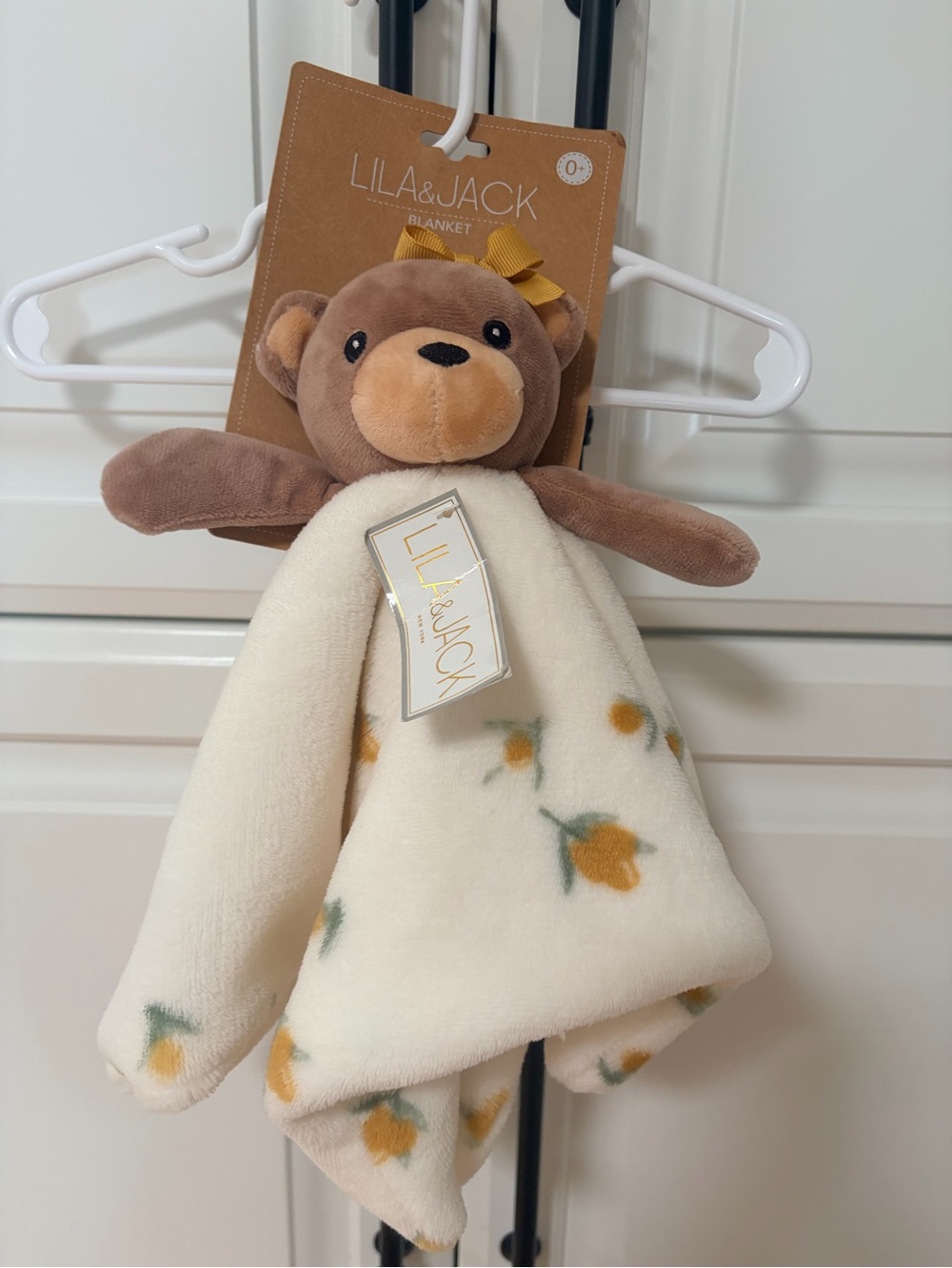 Lila & Jack baby girl bear lovey